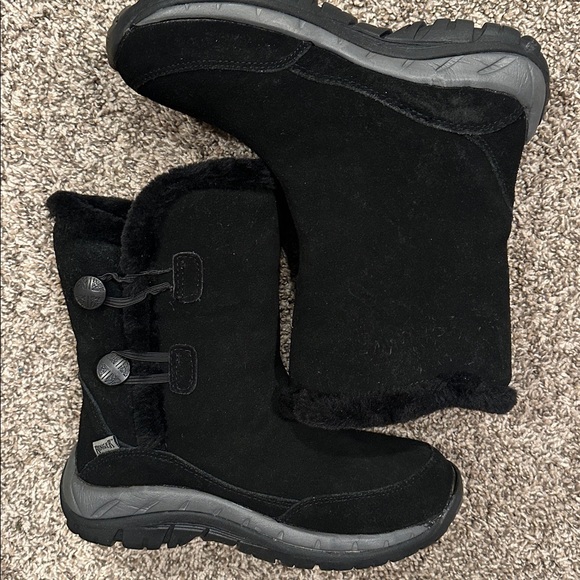 Ranger Shoes - RANGER Black Winter Boots with Fur Lining